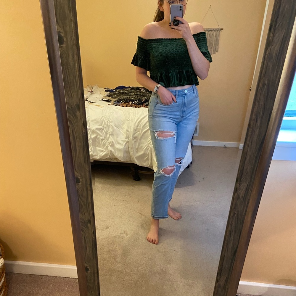 NWT BP Velvet Crop Top